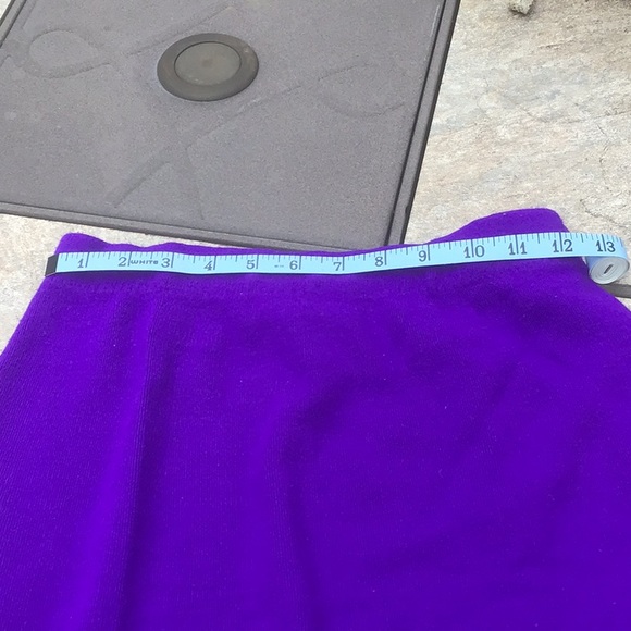 Vintage purple knit skirt - Picture 4 of 6